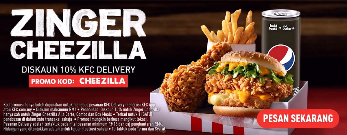 Malaysia-KFCZinger-Cheezilla-Promotion-2021-Warehouse-Sale-Clearance-Food-Promo-Code - Burger Fast Food Food , Restaurant & Pub Johor Kedah Kelantan Kuala Lumpur Location Melaka Nationwide Negeri Sembilan Online Store Pahang Penang Perak Perlis Promotions & Freebies Putrajaya Sabah Sarawak Selangor Terengganu 