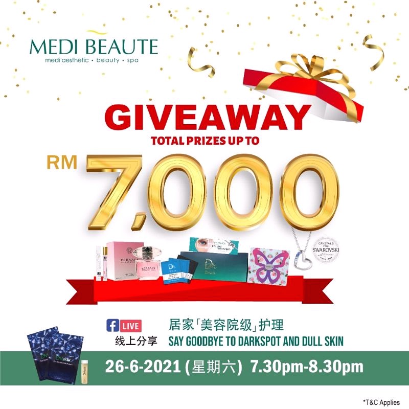 Medi-Beaute-Facebook-Live-Giveaway-2021-Malaysia-Warehouse-Sale-Clearance - Beauty & Health Johor Kedah Kelantan Kuala Lumpur Location Melaka Nationwide Negeri Sembilan Online Store Pahang Penang Perak Perlis Personal Care Promotions & Freebies Putrajaya Sabah Sarawak Selangor Skincare Terengganu Treatments 