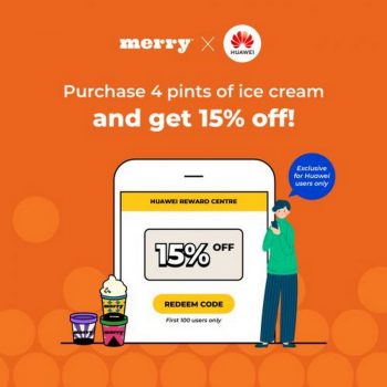 Merry-Ice-Cream-Huawei-User-Promo-350x350 - Beverages Food , Restaurant & Pub Ice Cream Johor Kedah Kelantan Kuala Lumpur Melaka Negeri Sembilan Pahang Penang Perak Perlis Promotions & Freebies Putrajaya Sabah Sarawak Selangor Terengganu 