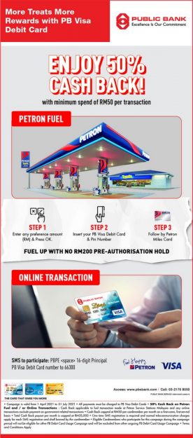 Petron-50-Cashback-Promo-with-Public-Bank-276x625 - Automotive Bank & Finance Johor Kedah Kelantan Kuala Lumpur Melaka Negeri Sembilan Pahang Penang Perak Perlis Promotions & Freebies Public Bank Putrajaya Sabah Sarawak Selangor Terengganu 