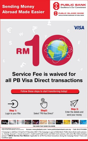 Public-Bank-Visa-Direct-RM10-Service-Fee-Waiver-350x563 - Bank & Finance Johor Kedah Kelantan Kuala Lumpur Melaka Negeri Sembilan Online Store Pahang Penang Perak Perlis Promotions & Freebies Public Bank Putrajaya Sabah Sarawak Selangor Terengganu 