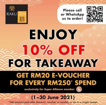 Rakuzen-10-off-Promo-at-163-Retail-Park-350x349 - Beverages Food , Restaurant & Pub Kuala Lumpur Promotions & Freebies Selangor 