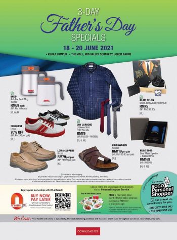 SOGO-3-Days-Fathers-Day-Promotion-4-350x474 - Johor Kuala Lumpur Promotions & Freebies Selangor Supermarket & Hypermarket 