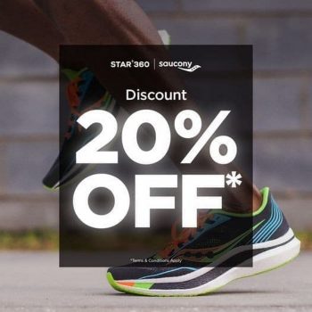 Saucony-20-off-Promo-at-Star-360-350x350 - Fashion Accessories Fashion Lifestyle & Department Store Footwear Johor Kedah Kelantan Kuala Lumpur Melaka Negeri Sembilan Online Store Pahang Penang Perak Perlis Promotions & Freebies Putrajaya Sabah Sarawak Selangor Terengganu 