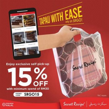 Secret-Recipe-SR-GO-Takeaway-15-OFF-Promotion-350x350 - Beverages Cake Food , Restaurant & Pub Johor Kedah Kelantan Kuala Lumpur Melaka Negeri Sembilan Online Store Pahang Penang Perak Perlis Promotions & Freebies Putrajaya Sabah Sarawak Selangor Terengganu 