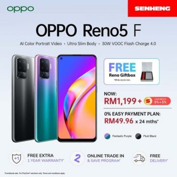 Senheng-OPPO-Reno5F-Promo-350x350 - Electronics & Computers IT Gadgets Accessories Johor Kedah Kelantan Kuala Lumpur Melaka Mobile Phone Negeri Sembilan Online Store Pahang Penang Perak Perlis Promotions & Freebies Putrajaya Sabah Sarawak Selangor Terengganu 