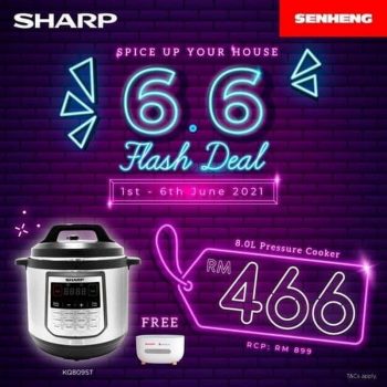 Senheng-Sharp-6.6-Flash-Deal-350x350 - Electronics & Computers Home Appliances Johor Kedah Kelantan Kitchen Appliances Kuala Lumpur Melaka Negeri Sembilan Pahang Penang Perak Perlis Promotions & Freebies Putrajaya Sabah Sarawak Selangor Terengganu 