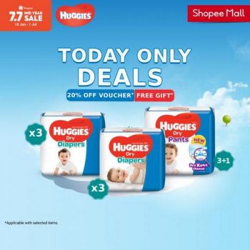 Shopee-Huggies-Today-Only-Deals-Promotion-350x350 - Baby & Kids & Toys Diapers Johor Kedah Kelantan Kuala Lumpur Melaka Negeri Sembilan Online Store Pahang Penang Perak Perlis Promotions & Freebies Putrajaya Sabah Sarawak Selangor Terengganu 