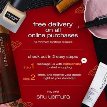 Shu-Uemura-Free-Delivery-Promo-350x350 - Beauty & Health Cosmetics Johor Kedah Kelantan Kuala Lumpur Melaka Negeri Sembilan Online Store Pahang Penang Perak Perlis Personal Care Promotions & Freebies Putrajaya Sabah Sarawak Selangor Skincare Terengganu 