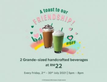 Starbucks-Friendship-Day-Promo-350x270 - Beverages Food , Restaurant & Pub Johor Kedah Kelantan Kuala Lumpur Melaka Negeri Sembilan Pahang Penang Perak Perlis Promotions & Freebies Putrajaya Sabah Sarawak Selangor Terengganu 