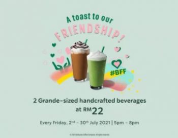 Starbucks-Friendship-Day-Promo-350x270 - Beverages Food , Restaurant & Pub Johor Kedah Kelantan Kuala Lumpur Melaka Negeri Sembilan Pahang Penang Perak Perlis Promotions & Freebies Putrajaya Sabah Sarawak Selangor Terengganu 