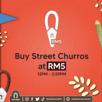 Street-Churros-Chuesday-time-Promo-350x350 - Beverages Food , Restaurant & Pub Johor Kedah Kelantan Kuala Lumpur Melaka Negeri Sembilan Pahang Penang Perak Perlis Promotions & Freebies Putrajaya Sabah Sarawak Selangor Terengganu 