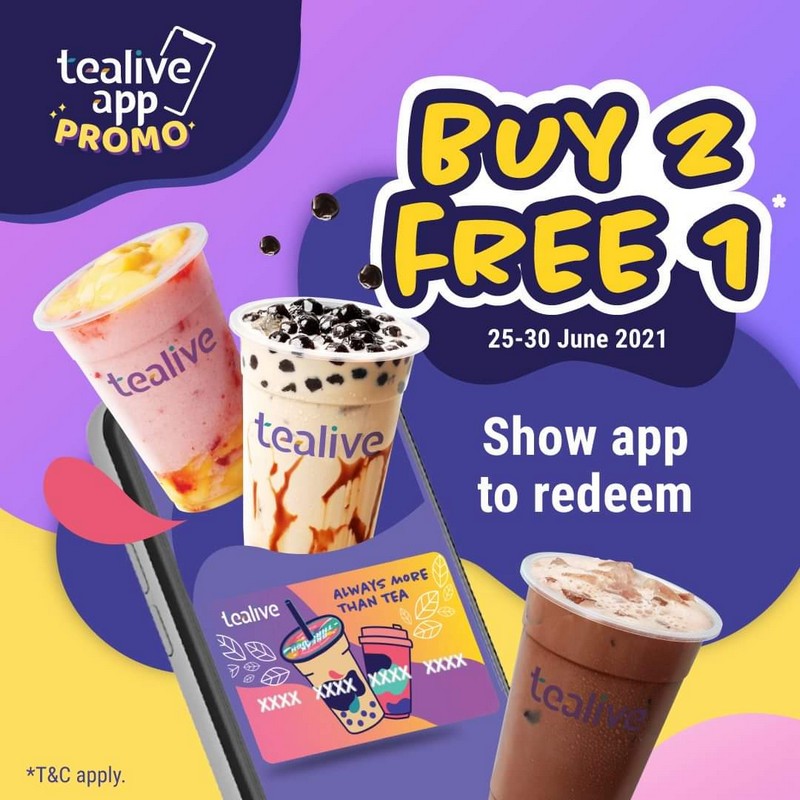 25-30 Jun 2021: Tealive Buy 2 Free 1 Beverage Promo - EverydayOnSales.com