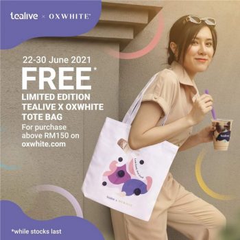 Tealive-Free-Oxwhite-Tote-Bag-350x350 - Beverages Food , Restaurant & Pub Johor Kedah Kelantan Kuala Lumpur Melaka Negeri Sembilan Online Store Pahang Penang Perak Perlis Promotions & Freebies Putrajaya Sabah Sarawak Selangor Terengganu 