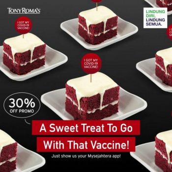 Tony-Romas-Get-Vaccinated-Desserts-30-OFF-Promotion-350x350 - Beverages Cake Food , Restaurant & Pub Johor Kedah Kelantan Kuala Lumpur Melaka Negeri Sembilan Pahang Penang Perak Perlis Promotions & Freebies Putrajaya Sabah Sarawak Selangor Terengganu 