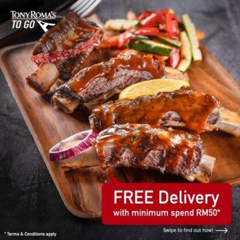 Tony-Romas-To-Go-Free-Delivery-Promotion-350x350 - Beverages Food , Restaurant & Pub Johor Kedah Kelantan Kuala Lumpur Melaka Negeri Sembilan Online Store Pahang Penang Perak Perlis Promotions & Freebies Putrajaya Sabah Sarawak Selangor Terengganu 