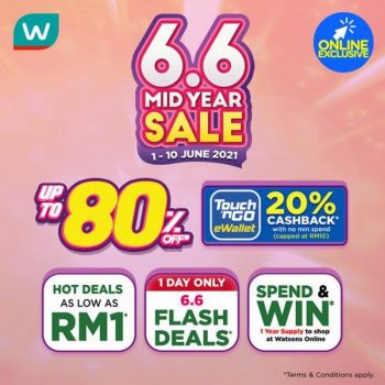 Watsons-Online-6.6-Mid-Year-Sale-350x350 - Beauty & Health Health Supplements Johor Kedah Kelantan Kuala Lumpur Malaysia Sales Melaka Negeri Sembilan Online Store Pahang Penang Perak Perlis Personal Care Putrajaya Sabah Sarawak Selangor Terengganu 