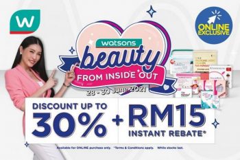 Watsons-Online-Beauty-Promotion-350x233 - Beauty & Health Cosmetics Health Supplements Johor Kedah Kelantan Kuala Lumpur Melaka Negeri Sembilan Online Store Pahang Penang Perak Perlis Personal Care Promotions & Freebies Putrajaya Sabah Sarawak Selangor Terengganu 