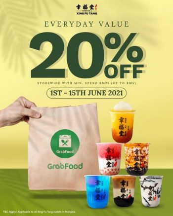 Xing-Fu-Tang-Everyday-Value-20-OFF-Promotion-on-GrabFood-350x438 - Beverages Food , Restaurant & Pub Johor Kedah Kelantan Kuala Lumpur Melaka Negeri Sembilan Online Store Pahang Penang Perak Perlis Promotions & Freebies Putrajaya Sabah Sarawak Selangor Terengganu 