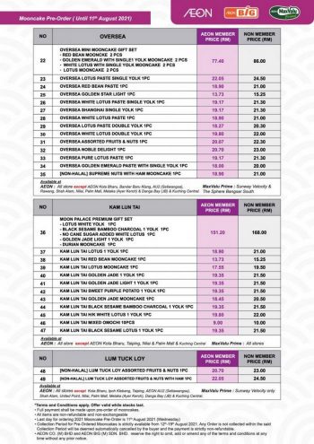AEON-BiG-Mooncake-Pre-Order-Catalogue-2-350x495 - Johor Kedah Kelantan Kuala Lumpur Melaka Negeri Sembilan Online Store Pahang Penang Perak Perlis Promotions & Freebies Putrajaya Sabah Sarawak Selangor Standard Chartered Bank Supermarket & Hypermarket Terengganu 