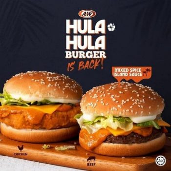 AW-Hula-Hula-Burger-Promo-350x350 - Beverages Burger Food , Restaurant & Pub Johor Kedah Kelantan Kuala Lumpur Melaka Negeri Sembilan Pahang Penang Perak Perlis Promotions & Freebies Putrajaya Sabah Sarawak Selangor Terengganu 