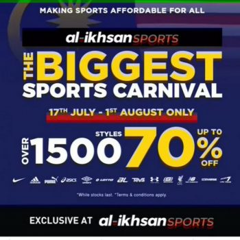 Al-Ikhsan-Online-The-Biggest-Sport-Carnival-Sale-350x350 - Apparels Fashion Accessories Fashion Lifestyle & Department Store Footwear Johor Kedah Kelantan Kuala Lumpur Malaysia Sales Melaka Negeri Sembilan Online Store Pahang Penang Perak Perlis Putrajaya Sabah Sarawak Selangor Sportswear Terengganu 