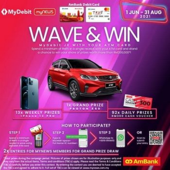 AmBank-Wave-and-Win-Contest-350x350 - AmBank Bank & Finance Events & Fairs Johor Kedah Kelantan Kuala Lumpur Melaka Negeri Sembilan Pahang Penang Perak Perlis Putrajaya Sabah Sarawak Selangor Supermarket & Hypermarket Terengganu 