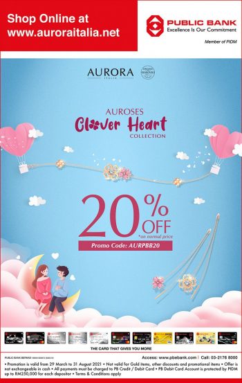 Aurora-Italia-20-off-Promo-with-Public-Bank-350x553 - Fashion Accessories Fashion Lifestyle & Department Store Gifts , Souvenir & Jewellery Jewels Promotions & Freebies 