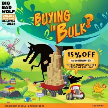 Big-Bad-Wolf-Books-15-off-Promo-350x350 - Books & Magazines Johor Kedah Kelantan Kuala Lumpur Melaka Negeri Sembilan Online Store Pahang Penang Perak Perlis Promotions & Freebies Putrajaya Sabah Sarawak Selangor Stationery Terengganu 