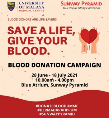 Blood-Donation-Drive-at-Sunway-Pyramid-350x378 - Events & Fairs Others Selangor 