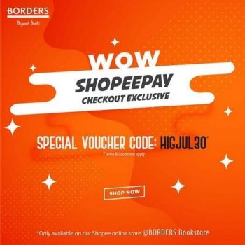 Borders-Book-Deals-with-Shopeepay-350x350 - Books & Magazines Johor Kedah Kelantan Kuala Lumpur Melaka Negeri Sembilan Online Store Pahang Penang Perak Perlis Promotions & Freebies Putrajaya Sabah Sarawak Selangor Stationery Terengganu 