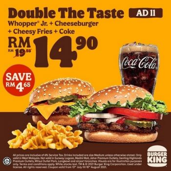 Burger-King-Double-The-Taste-Promotion-350x350 - Beverages Burger Food , Restaurant & Pub Johor Kedah Kelantan Kuala Lumpur Melaka Negeri Sembilan Pahang Penang Perak Perlis Promotions & Freebies Putrajaya Sabah Sarawak Selangor Terengganu 