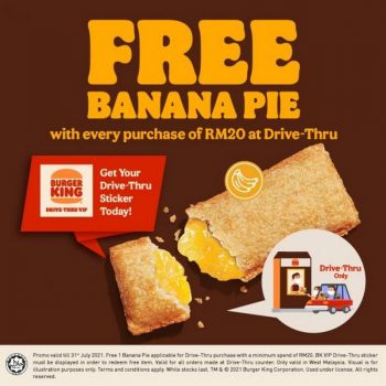 Burger-King-Drive-Thru-VIP-Free-Banana-Pie-Promotion-350x350 - Beverages Burger Food , Restaurant & Pub Johor Kedah Kelantan Kuala Lumpur Melaka Negeri Sembilan Pahang Penang Perak Perlis Promotions & Freebies Putrajaya Selangor Terengganu 