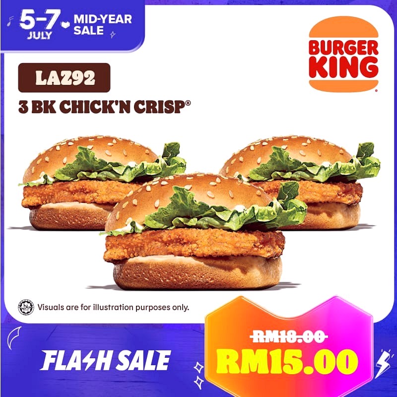 Burger-King-Lazada-Discounts-Voucher-2021-Warehouse-Sale-Clearance-Malaysia-Food-Promotion-Deals-004 - Beverages Burger Desserts Food , Restaurant & Pub Ice Cream Johor Kedah Kelantan Kuala Lumpur Location Melaka Nationwide Negeri Sembilan Online Store Pahang Penang Perak Perlis Pizza Promotions & Freebies Putrajaya Sabah Sarawak Selangor Terengganu Warehouse Sale & Clearance in Malaysia 