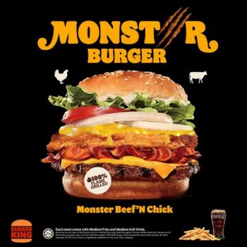 Burger-King-Monster-Burgers-Promo-350x350 - Beverages Burger Food , Restaurant & Pub Johor Kedah Kelantan Kuala Lumpur Melaka Negeri Sembilan Pahang Penang Perak Perlis Promotions & Freebies Putrajaya Sabah Sarawak Selangor Terengganu 