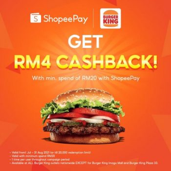 Burger-King-ShopeePay-RM4-Cashback-Promotion-350x350 - Beverages Burger Food , Restaurant & Pub Johor Kedah Kelantan Kuala Lumpur Melaka Negeri Sembilan Pahang Penang Perak Perlis Promotions & Freebies Putrajaya Sabah Sarawak Selangor Terengganu 