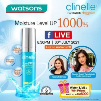 CLINELLE-FB-Live-on-Watsons-350x350 - Beauty & Health Events & Fairs Johor Kedah Kelantan Kuala Lumpur Melaka Negeri Sembilan Online Store Pahang Penang Perak Perlis Personal Care Putrajaya Sabah Sarawak Selangor Skincare Terengganu 