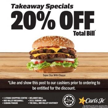 Carls-Jr.-Takeaway-Special-Deal-350x350 - Beverages Burger Food , Restaurant & Pub Johor Kuala Lumpur Promotions & Freebies Selangor 