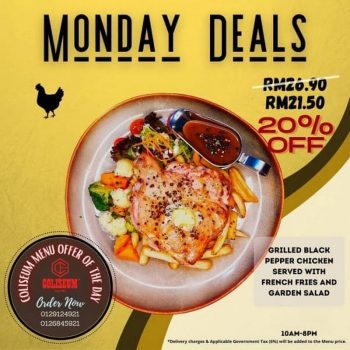Coliseum-Cafe-Monday-Deals-350x350 - Beverages Food , Restaurant & Pub Kuala Lumpur Promotions & Freebies Selangor 