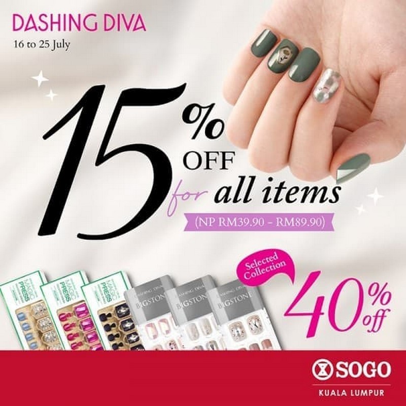 1625 Jul 2021 Dashing Divas 40 off Promo at SOGO