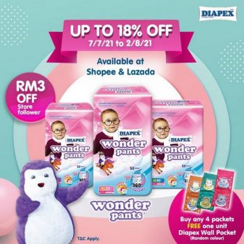 Diapex-Special-Sale-Up-To-18-off-on-Shopee-Lazada-350x350 - Baby & Kids & Parenting Diapers Johor Kedah Kelantan Kuala Lumpur Malaysia Sales Melaka Negeri Sembilan Online Store Pahang Penang Perak Perlis Putrajaya Sabah Sarawak Selangor Terengganu 