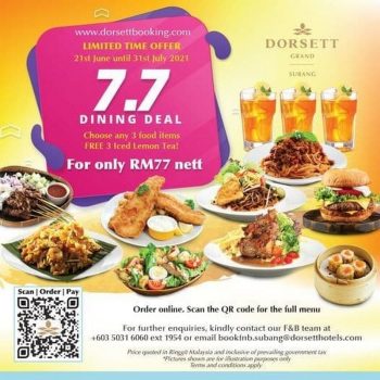 Dorsett-Grand-Subang-7.7-Dinning-Deal-350x350 - Beverages Food , Restaurant & Pub Online Store Promotions & Freebies Selangor 