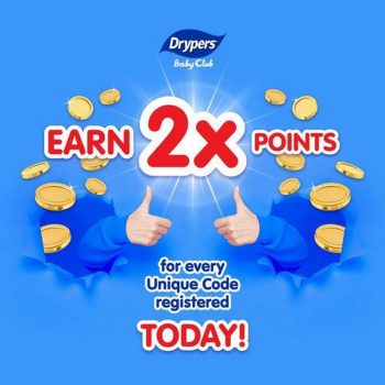 Drypers-Baby-Club-2X-Points-Promotion-350x350 - Baby & Kids & Parenting Diapers Johor Kedah Kelantan Kuala Lumpur Melaka Negeri Sembilan Online Store Pahang Penang Perak Perlis Promotions & Freebies Putrajaya Sabah Sarawak Selangor Terengganu 
