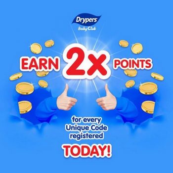 Drypers-Baby-Club-2X-Points-Promotion-350x350 - Baby & Kids & Toys Diapers Johor Kedah Kelantan Kuala Lumpur Melaka Negeri Sembilan Online Store Pahang Penang Perak Perlis Promotions & Freebies Putrajaya Sabah Sarawak Selangor Terengganu 