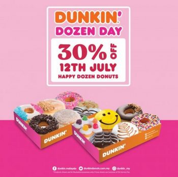 Dunkin-Donuts-Dozen-Day-Promotion-350x349 - Beverages Food , Restaurant & Pub Johor Kedah Kelantan Kuala Lumpur Melaka Negeri Sembilan Pahang Penang Perak Perlis Promotions & Freebies Putrajaya Sabah Sarawak Selangor Terengganu 