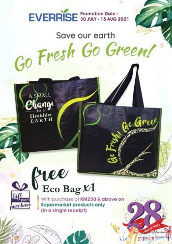 Everrise-Eco-Bag-Promo-350x495 - Promotions & Freebies Sarawak Supermarket & Hypermarket 