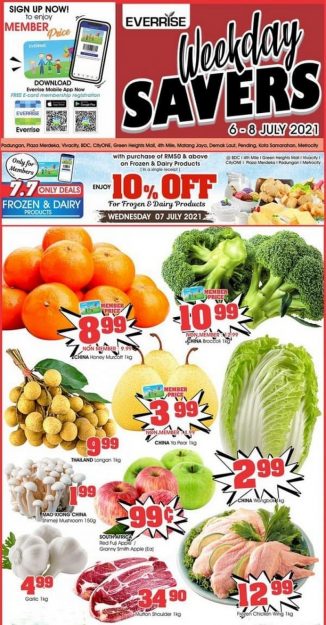 Everrise-Weekday-Savers-Promo-326x625 - Promotions & Freebies Sarawak Supermarket & Hypermarket 