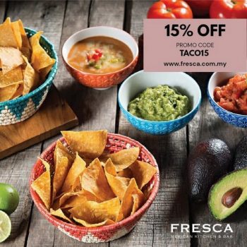 Fresca-Mexican-Kitchen-Bar-15-off-Promo-350x350 - Beverages Food , Restaurant & Pub Kuala Lumpur Online Store Promotions & Freebies Selangor 