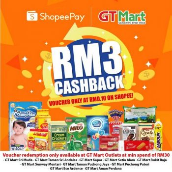 GT-Mart-ShopeePay-Promotion-350x350 - Johor Kedah Kelantan Kuala Lumpur Melaka Negeri Sembilan Pahang Penang Perak Perlis Promotions & Freebies Putrajaya Sabah Sarawak Selangor Supermarket & Hypermarket Terengganu 