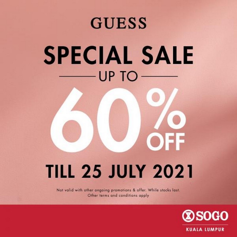 Now till 25 Jul 2021: GUESS Special Sale at EverydayOnSales.com